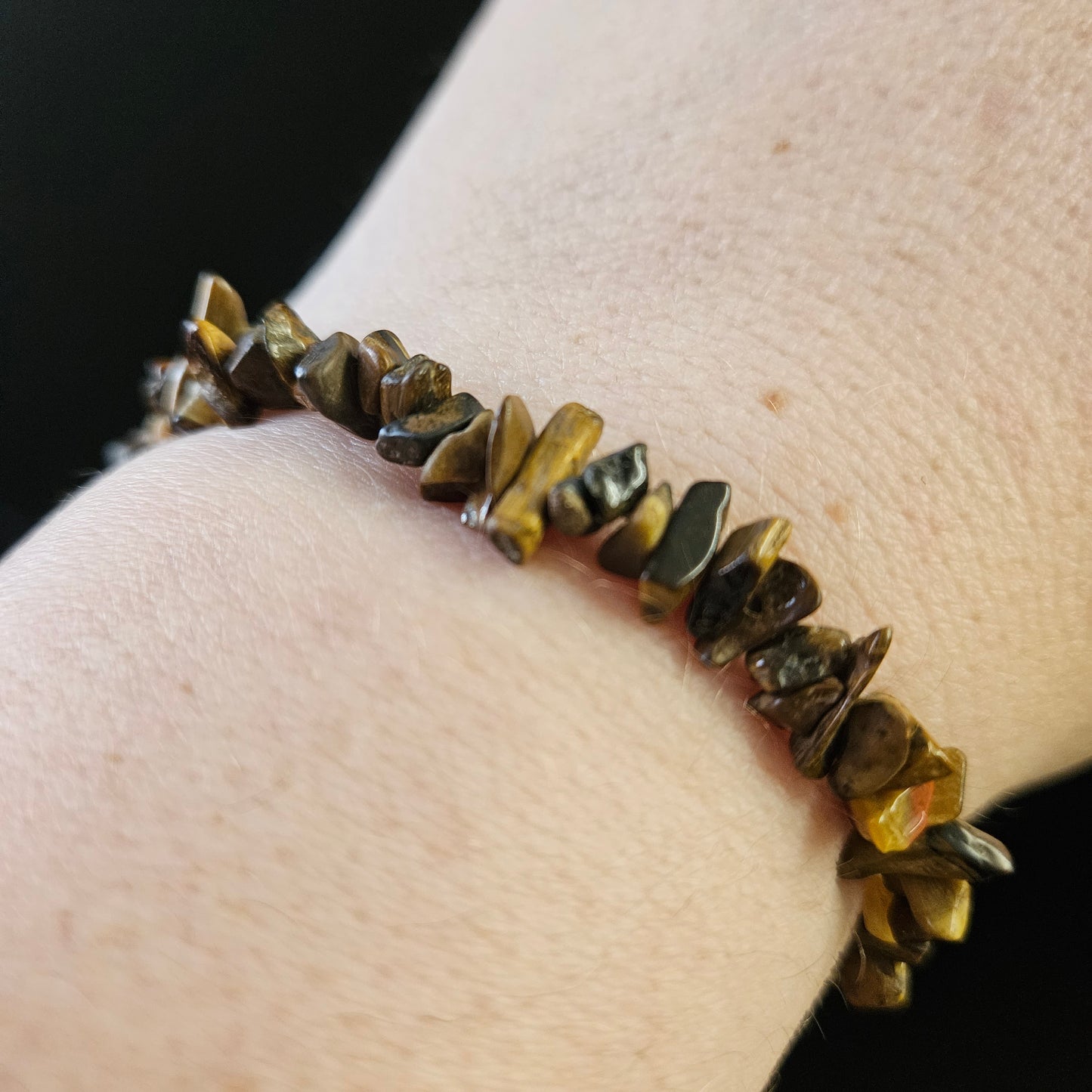 Tiger's Eye Chip Bracelet