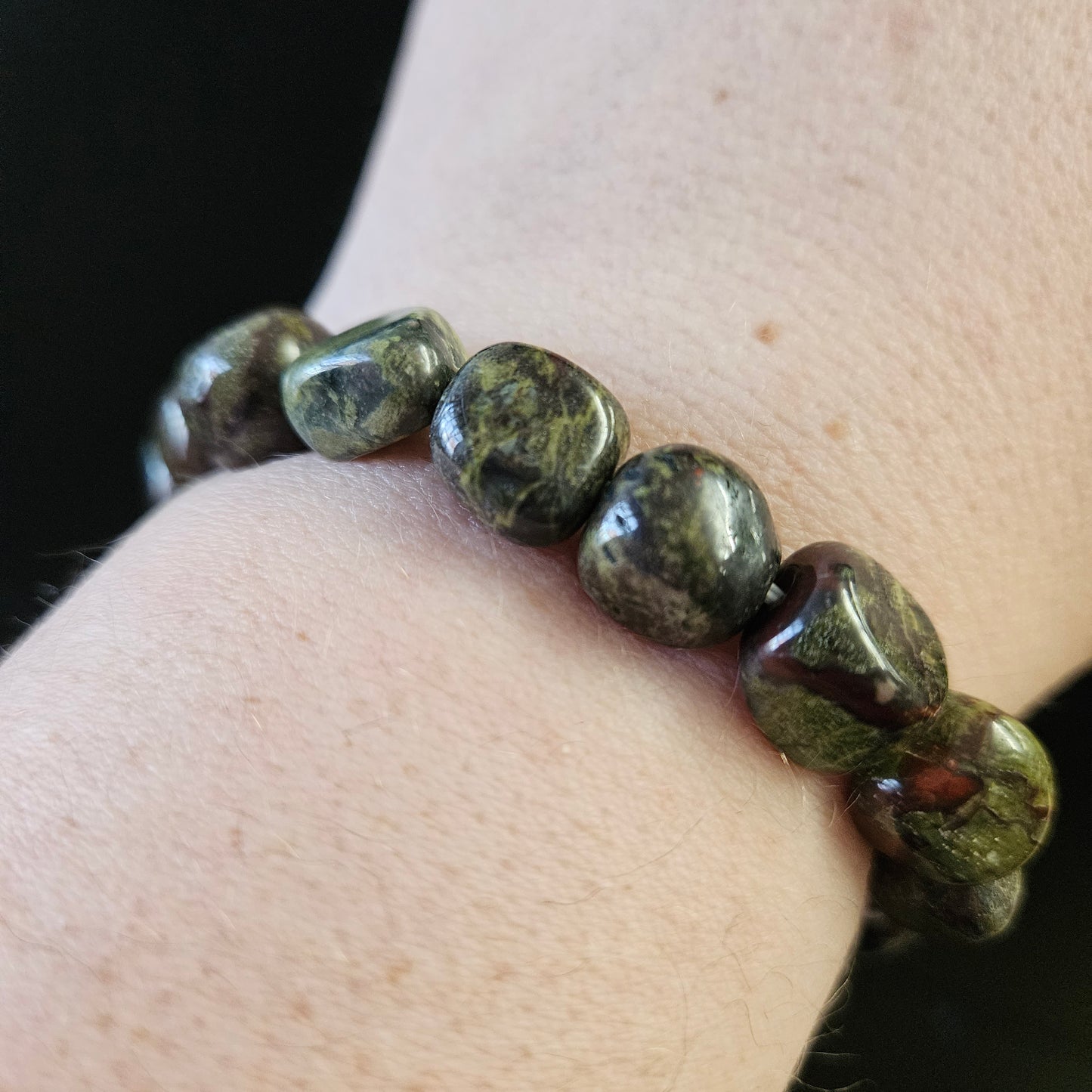 Dragon's Blood Tumbled Stone Bracelet