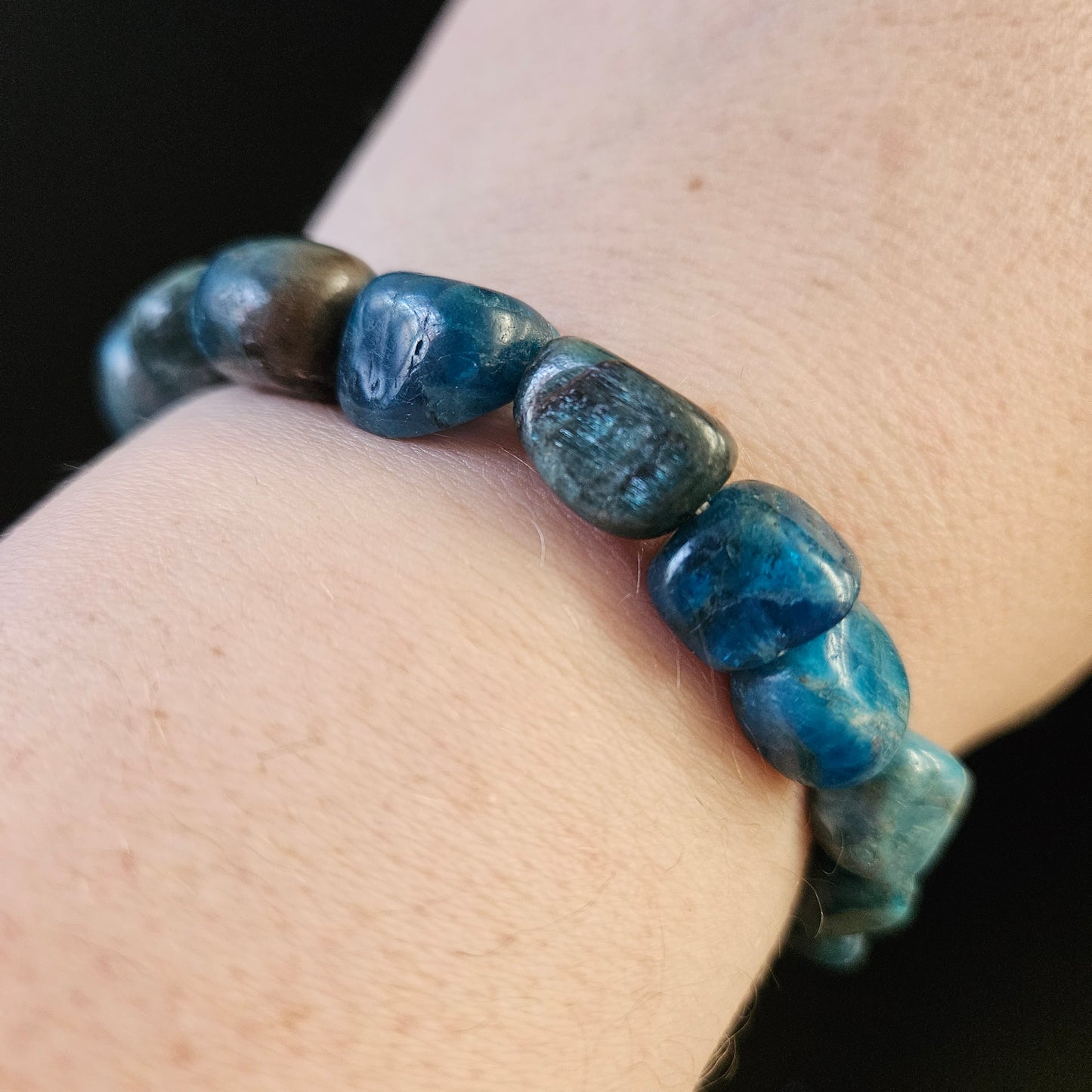 Apatite Tumbled Stone Bracelet