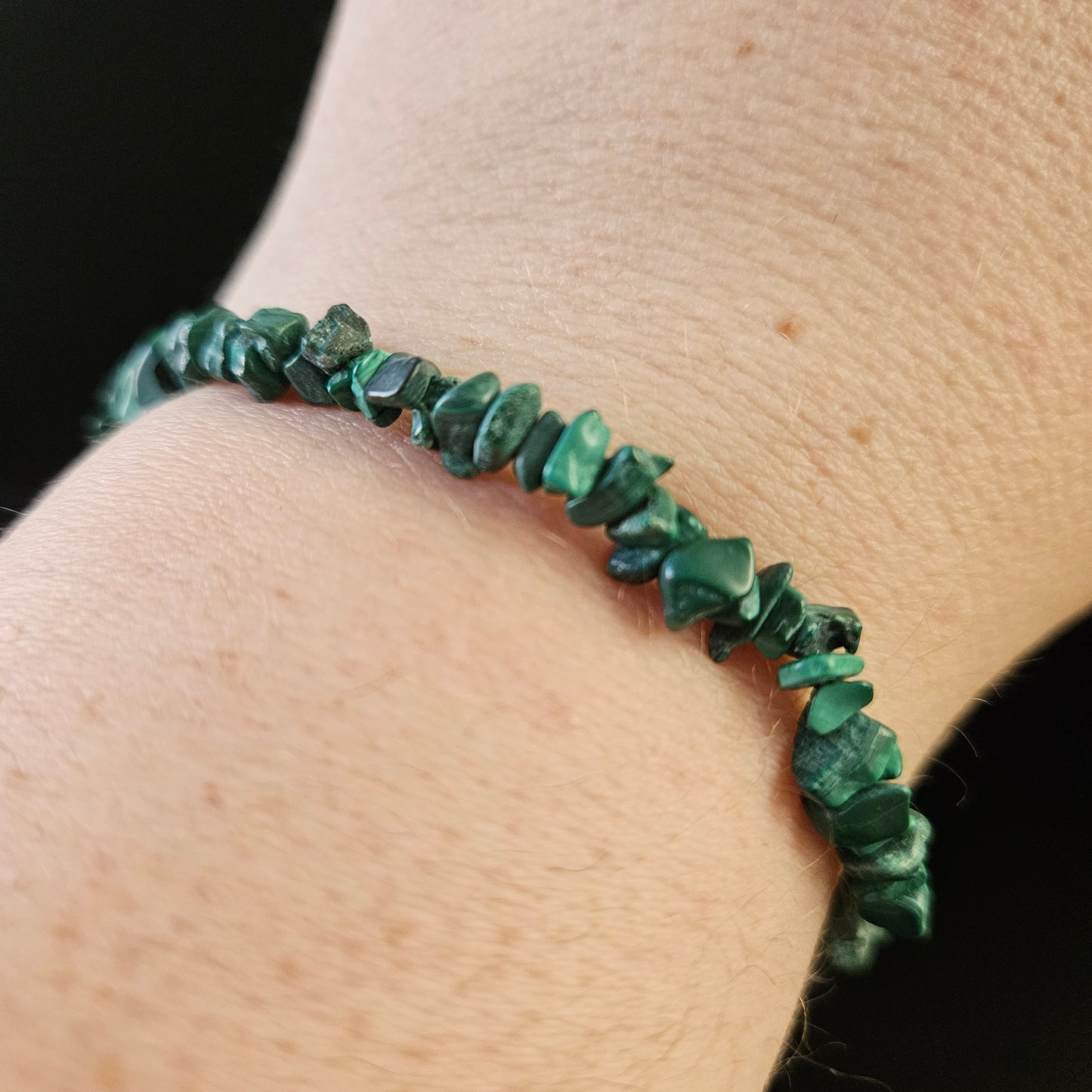 Malachite Chip Bracelet