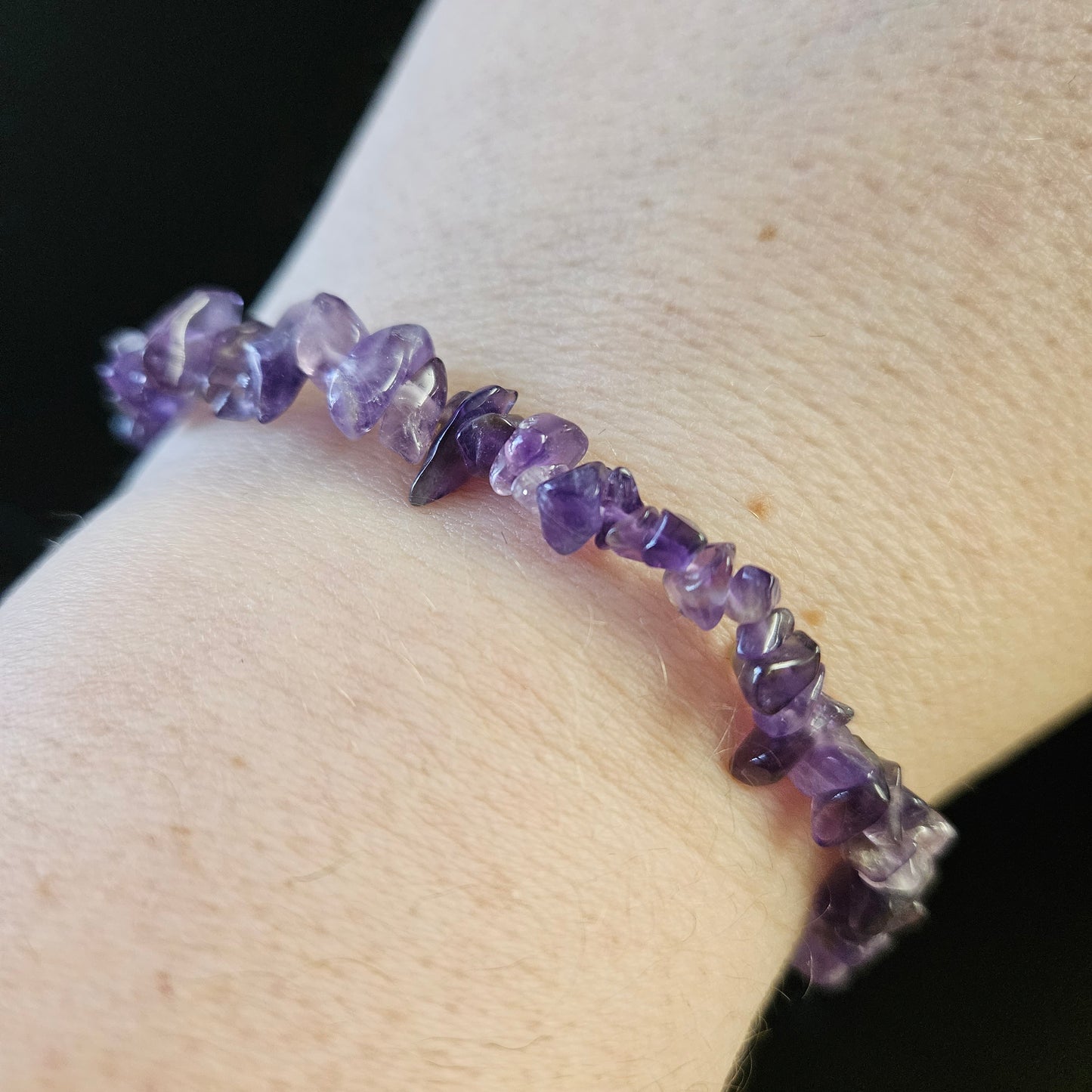 Amethyst Chip Bracelet