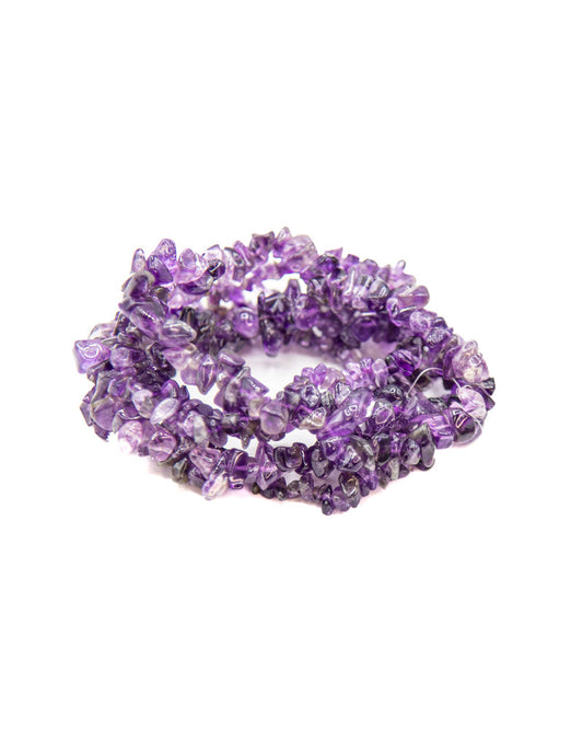 Amethyst Chip Bracelet