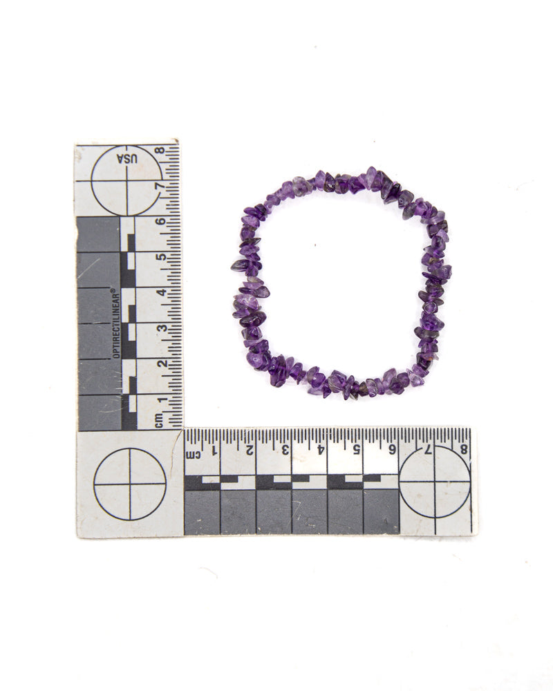 Amethyst Chip Bracelet