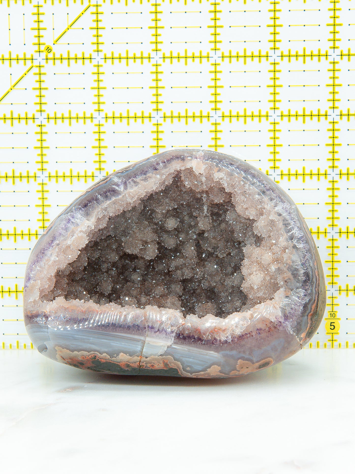 Pink Rainbow Amethyst Geode