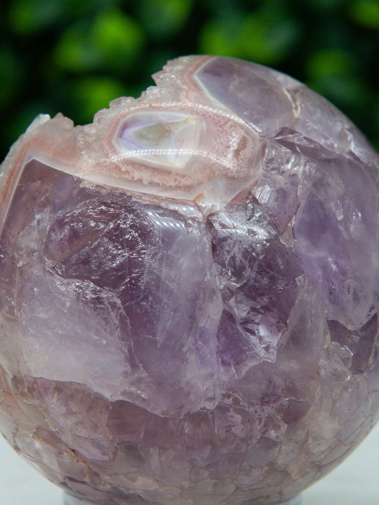 Pink and Purple Amethyst Sphere