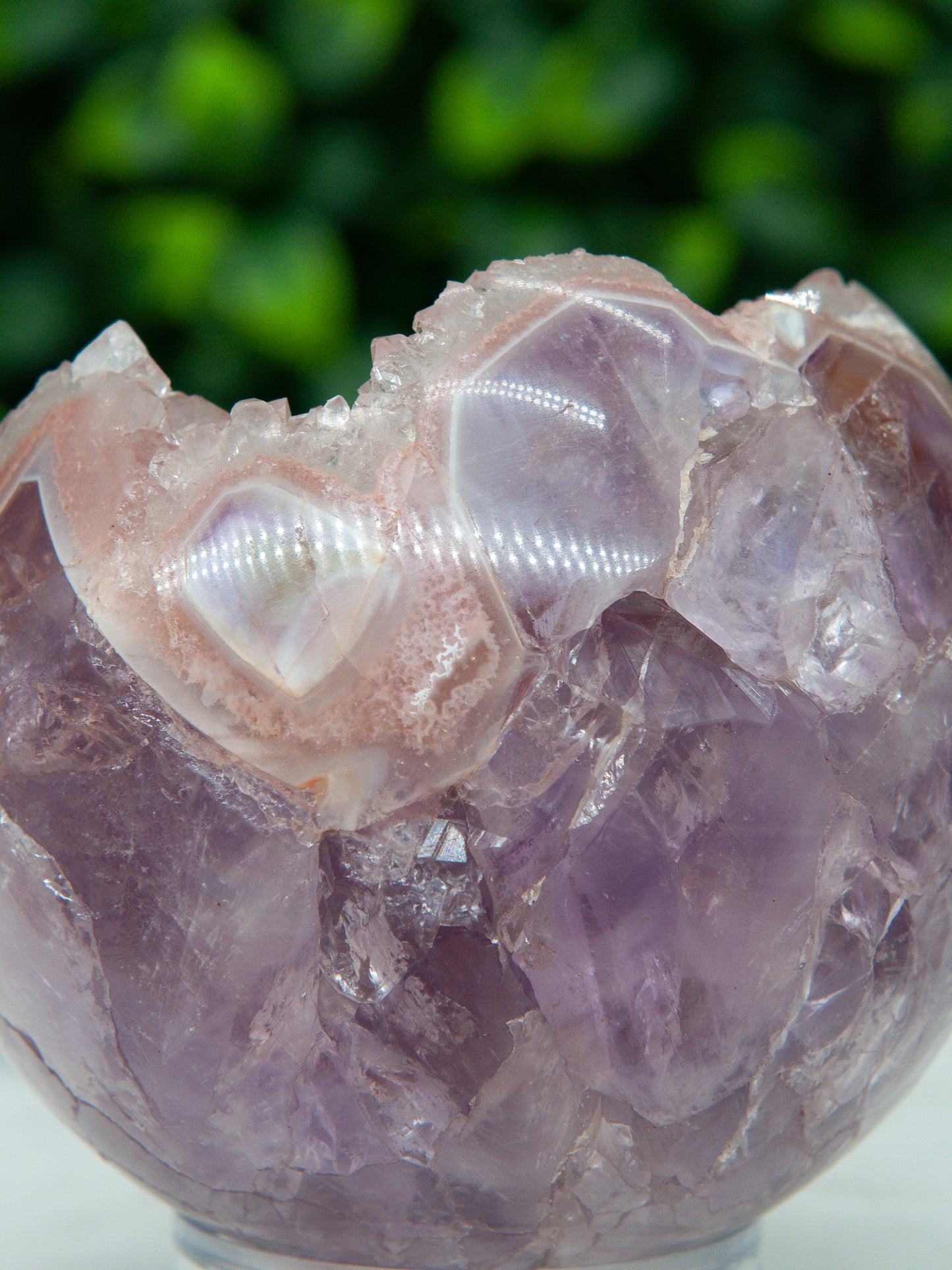 Pink and Purple Amethyst Sphere