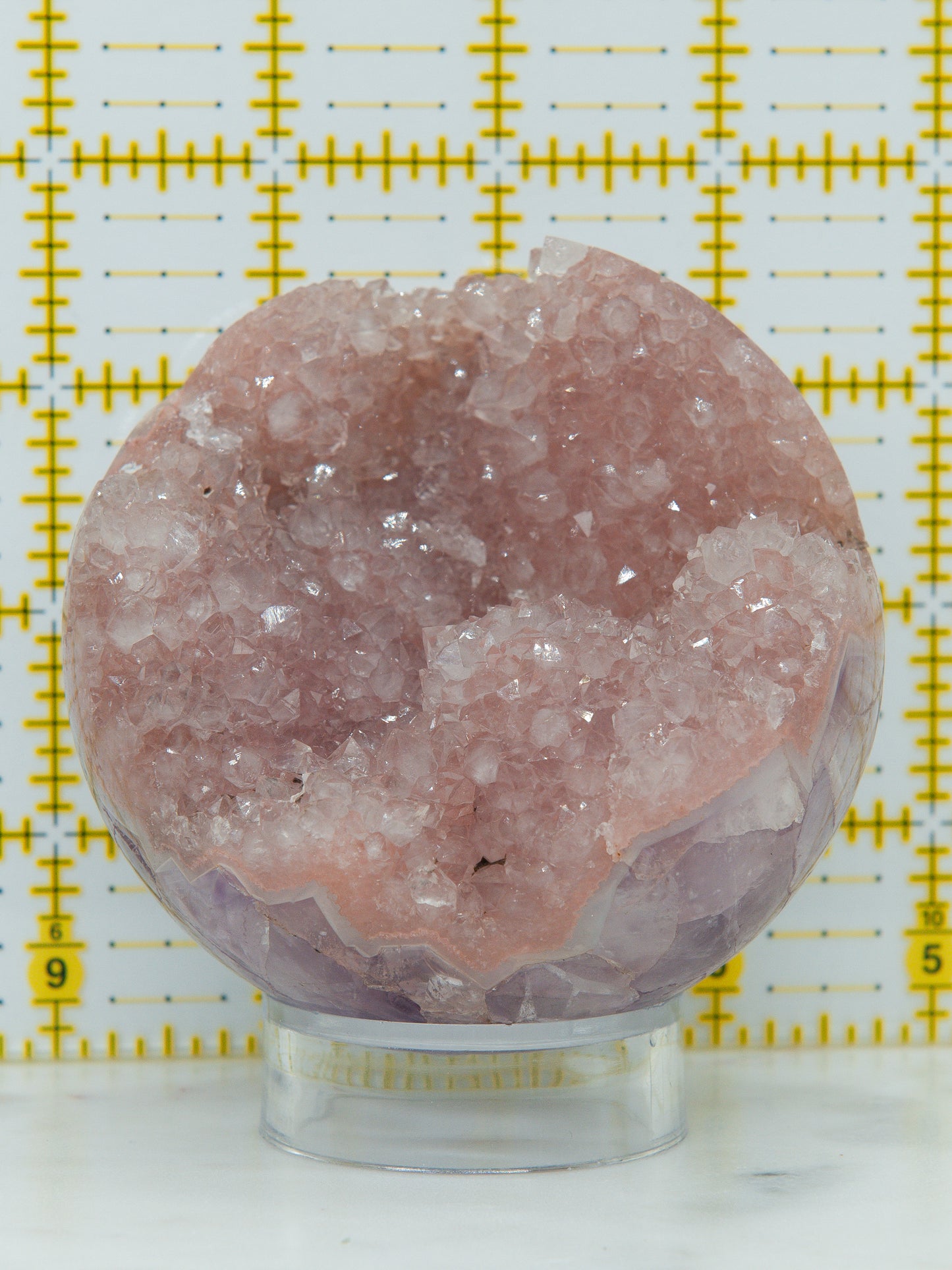 Pink and Purple Amethyst Sphere