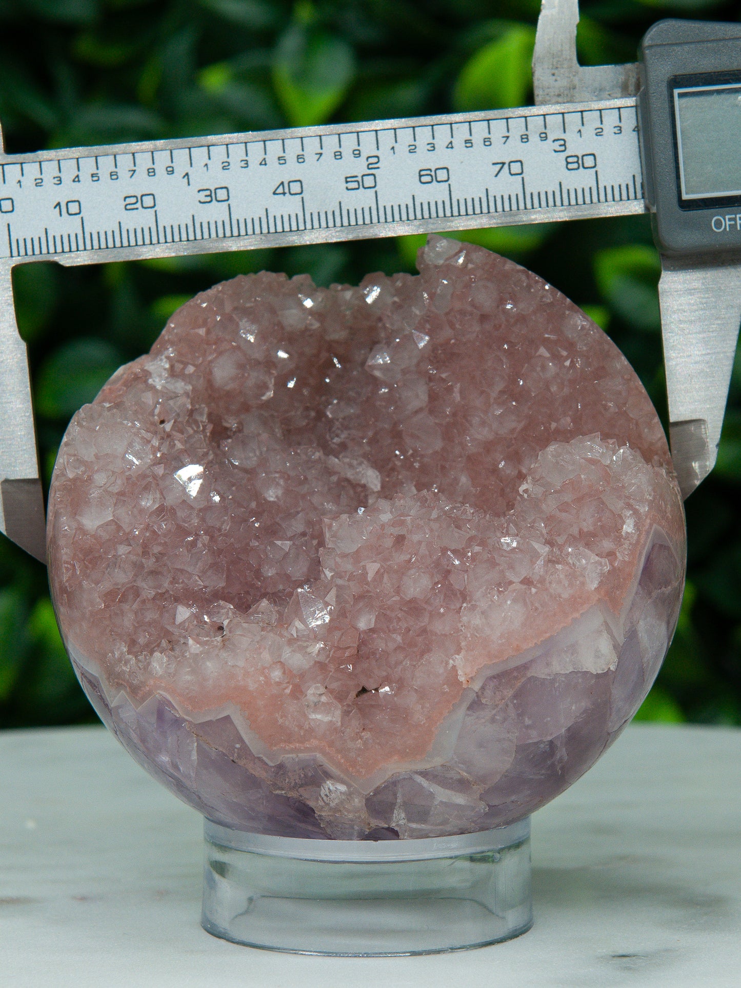 Pink and Purple Amethyst Sphere