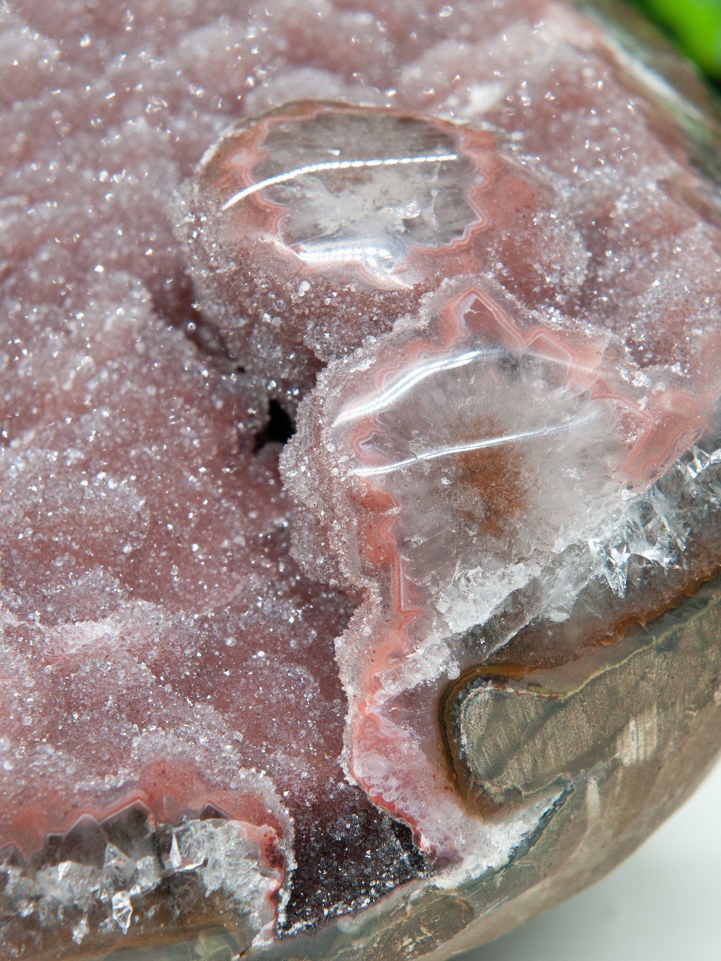 Reddish Pink Rainbow Amethyst Stalactite Statement Piece