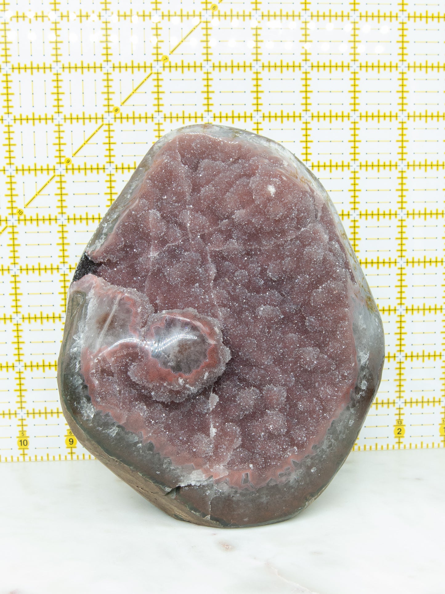 Reddish Pink Rainbow Amethyst Stalactite Statement Piece