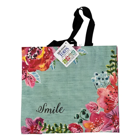 Reusable Shopping Tote Bag with Handles in Assorted Designs