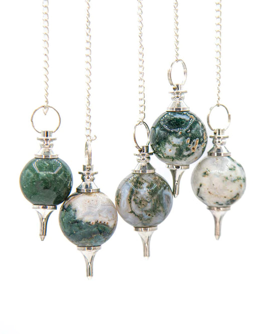 Moss Agate Pendulum