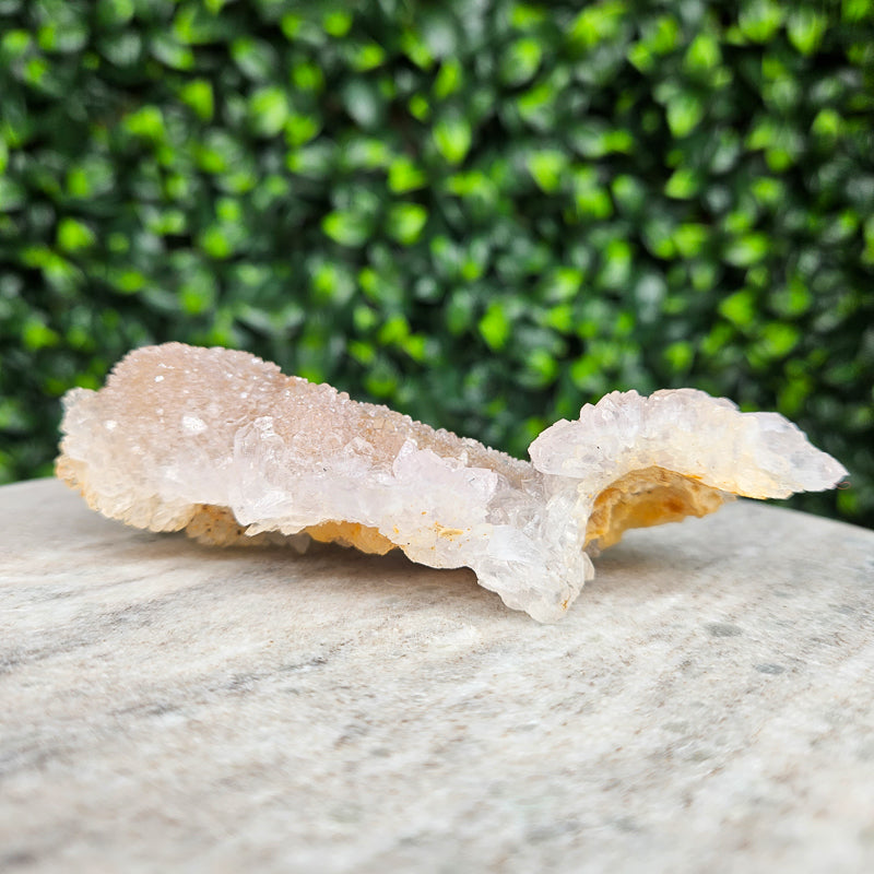 Rainbow Amethyst on Calcite Freeform