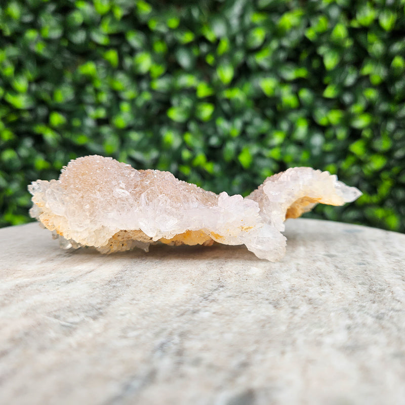 Rainbow Amethyst on Calcite Freeform