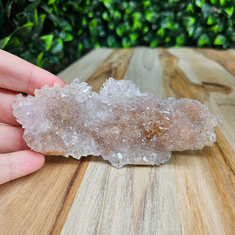 Rainbow Amethyst on Calcite Freeform