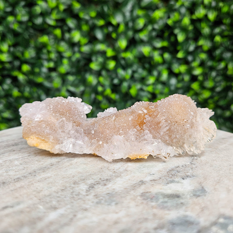 Rainbow Amethyst on Calcite Freeform