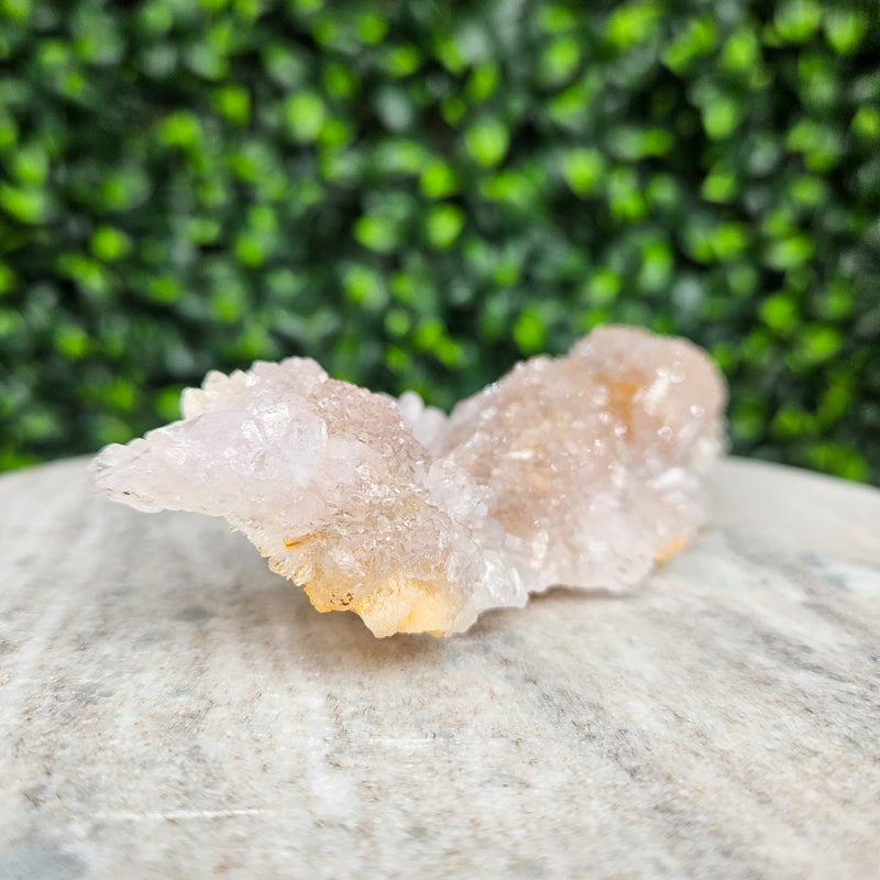 Rainbow Amethyst on Calcite Freeform