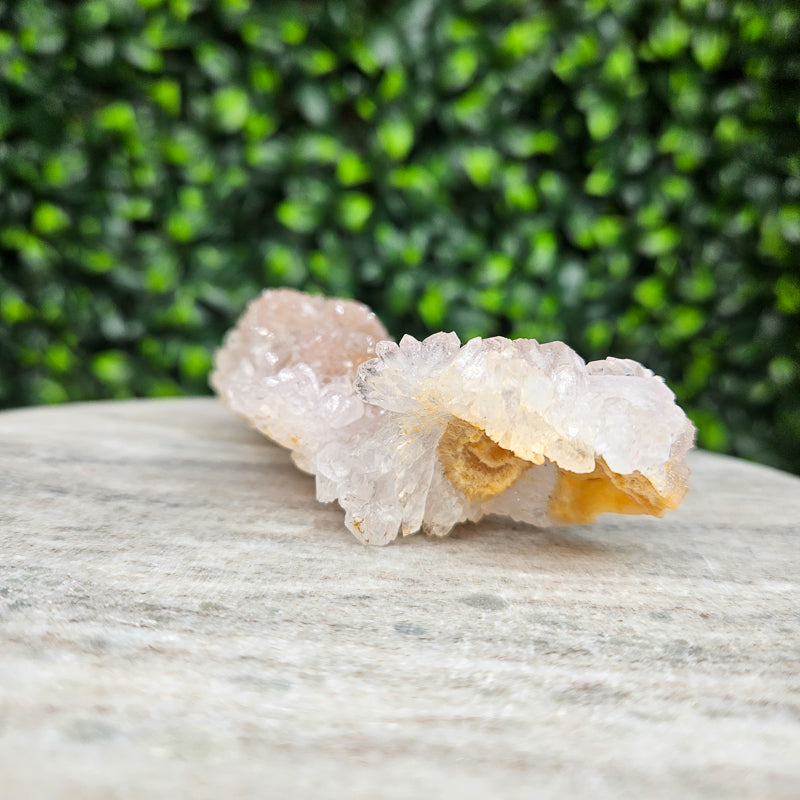 Rainbow Amethyst on Calcite Freeform