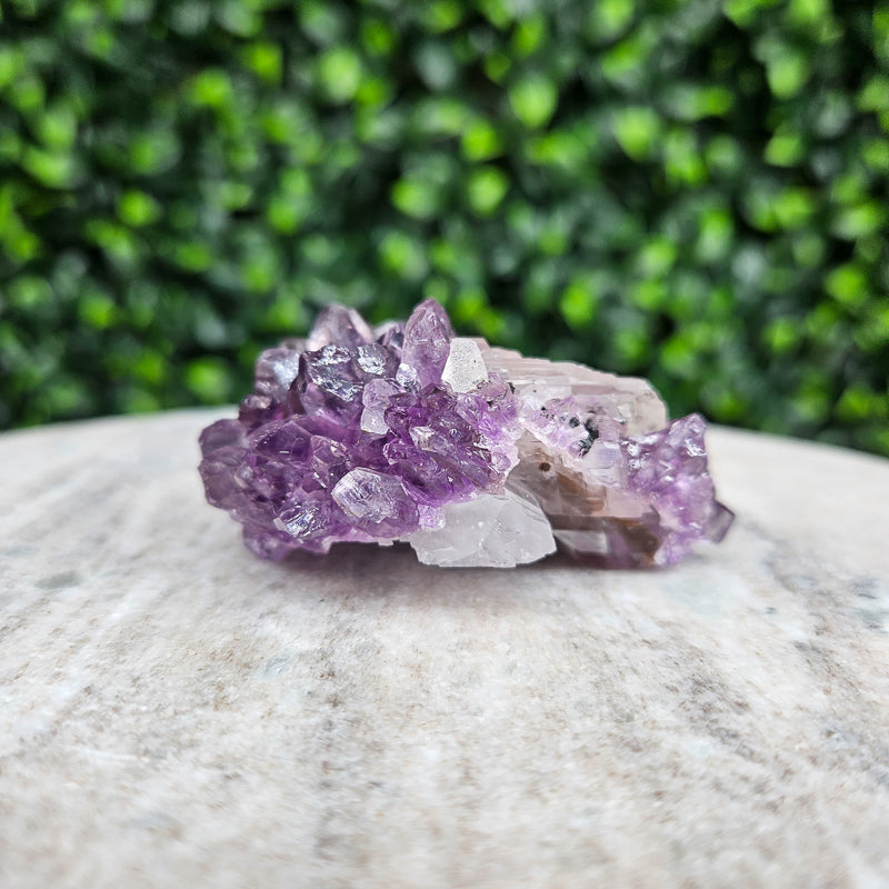 Amethyst with Calcite Freeform