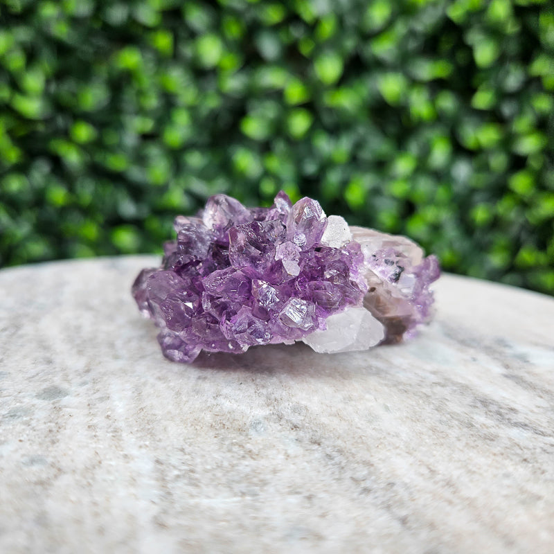 Amethyst with Calcite Freeform