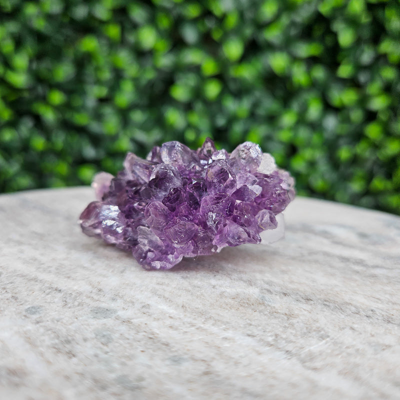 Amethyst with Calcite Freeform