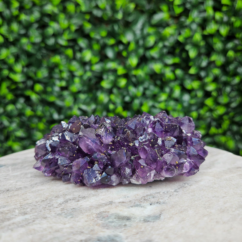 Amethyst with Calcite Flower