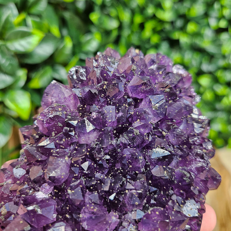 Amethyst with Calcite Flower