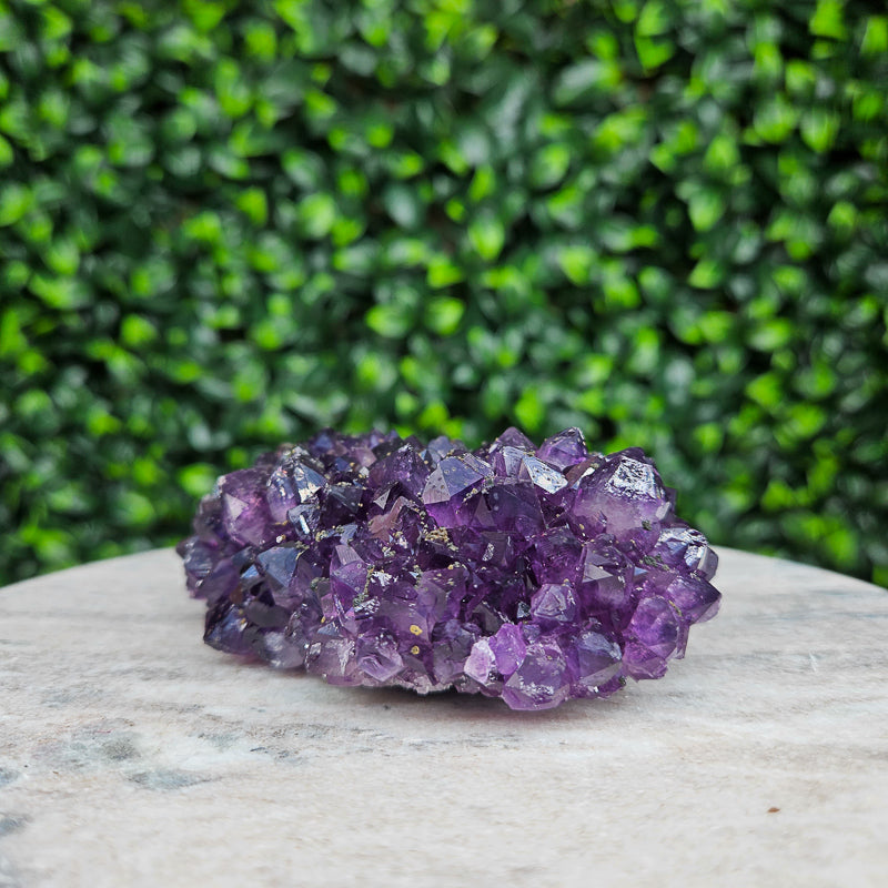 Amethyst with Calcite Flower