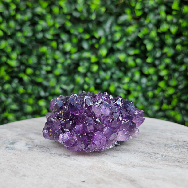 Amethyst with Calcite Flower