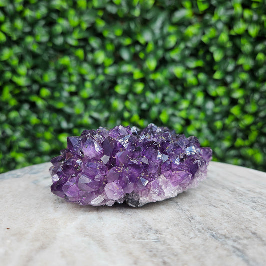 Amethyst with Calcite Flower