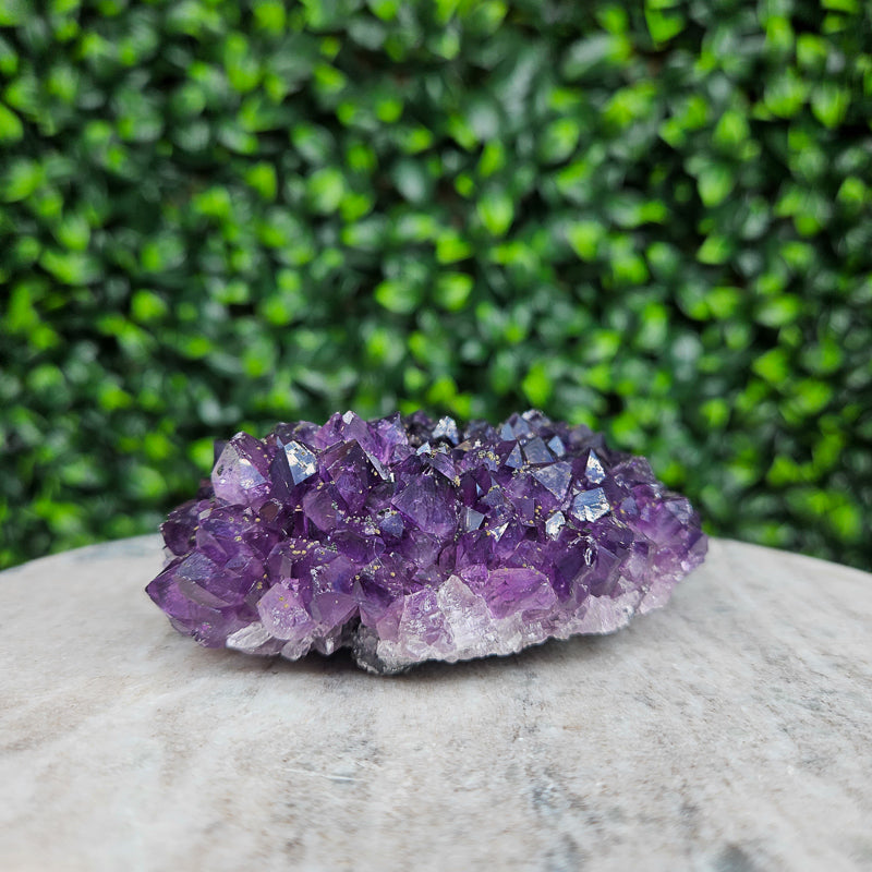 Amethyst with Calcite Flower