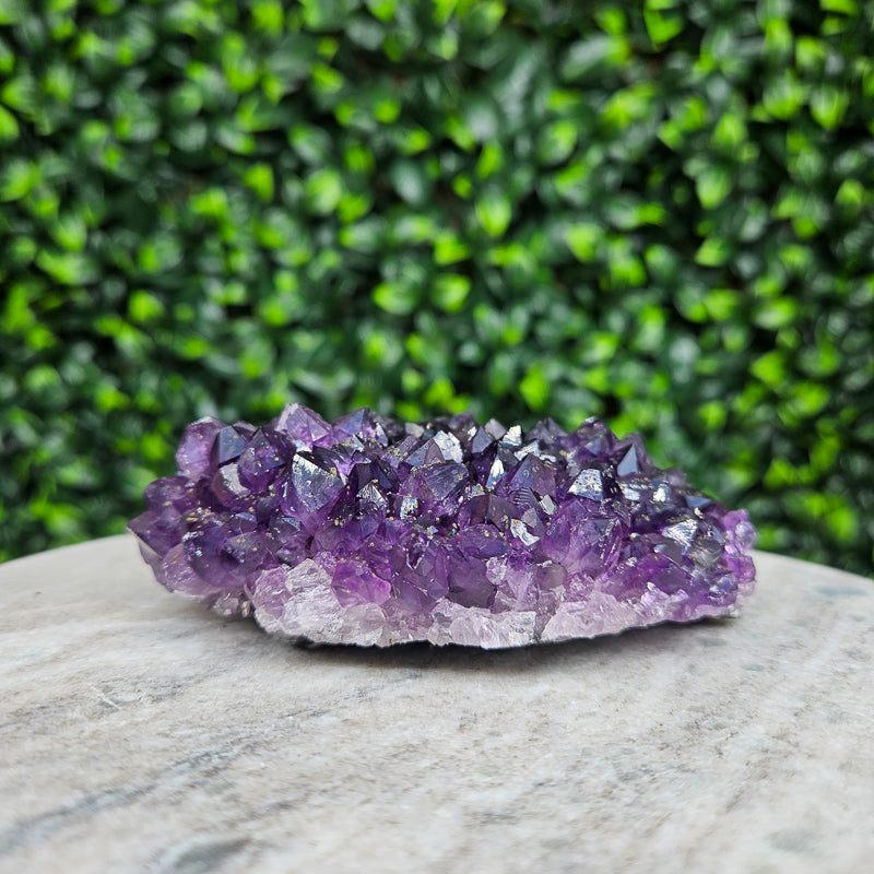 Amethyst with Calcite Flower