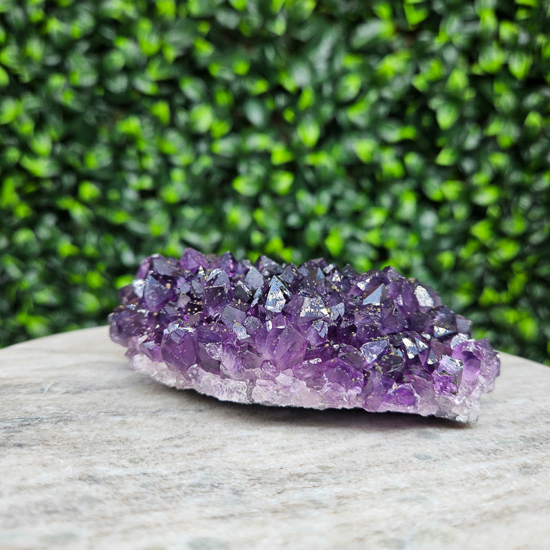 Amethyst with Calcite Flower