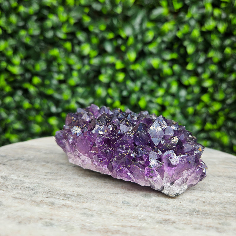 Amethyst with Calcite Flower