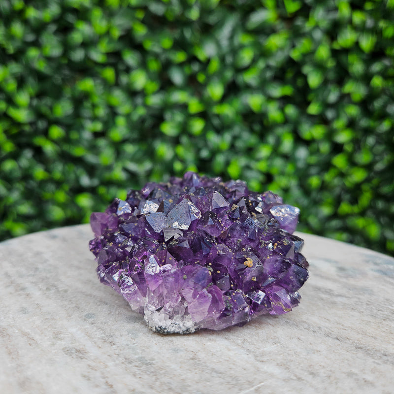 Amethyst with Calcite Flower