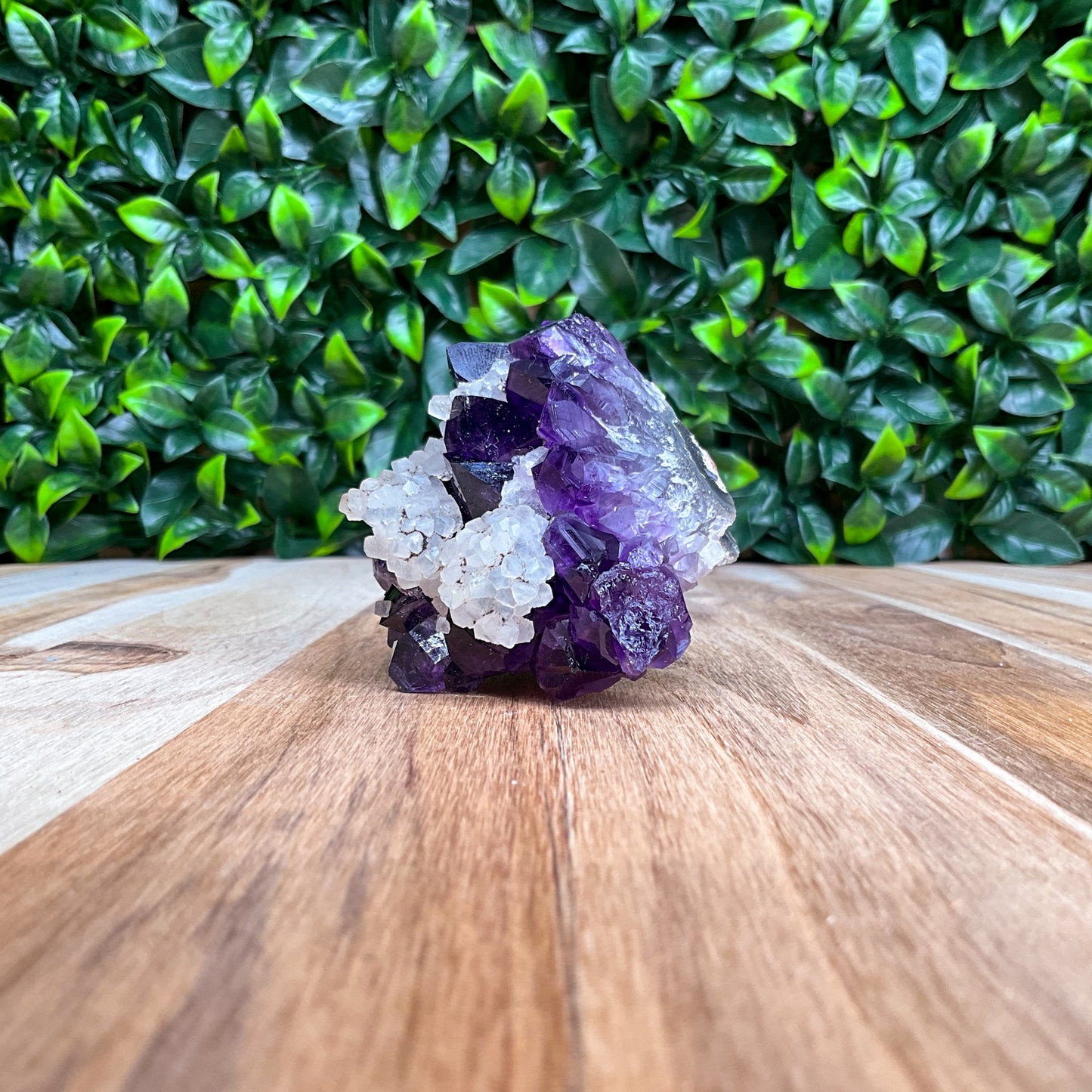 Purple Amethyst with Calcite Freeform