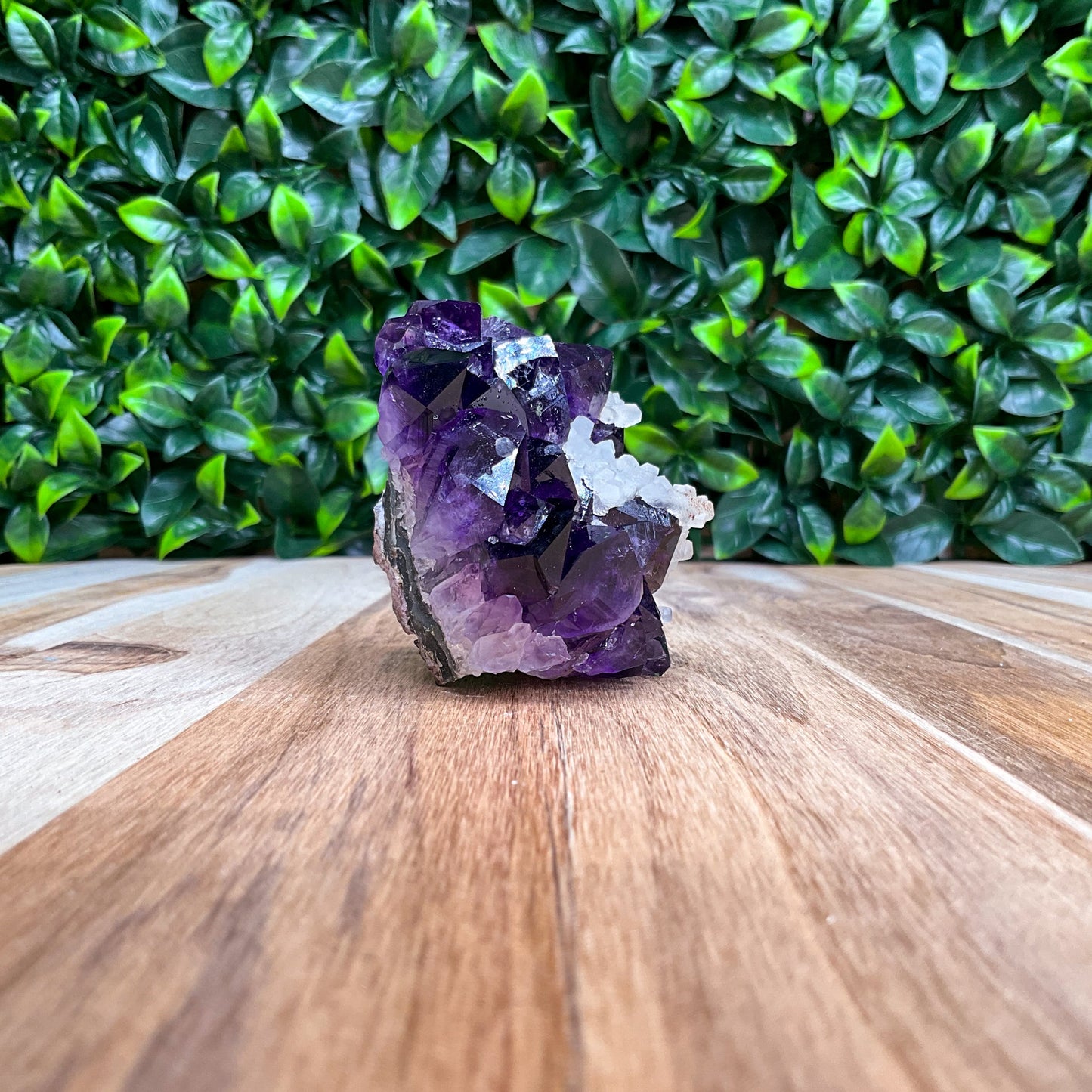 Purple Amethyst with Calcite Freeform