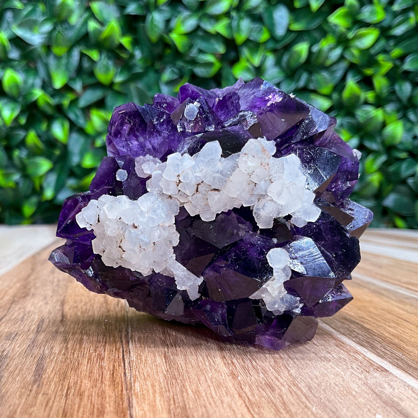 Purple Amethyst with Calcite Freeform